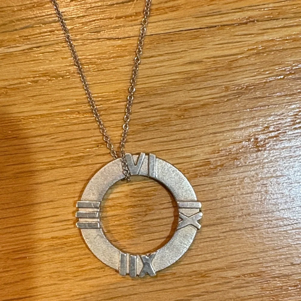 Tiffany & Co. Atlas Circle Pendant Necklace - Picture 2 of 4